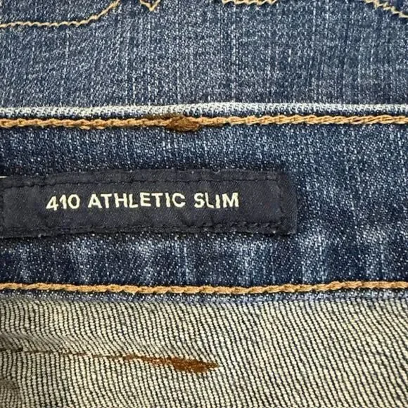 Lucky Brand 410 Athletic Slim Medium Whisker Wash Stretch Men's Size 36 x 30 - Picture 6 of 16